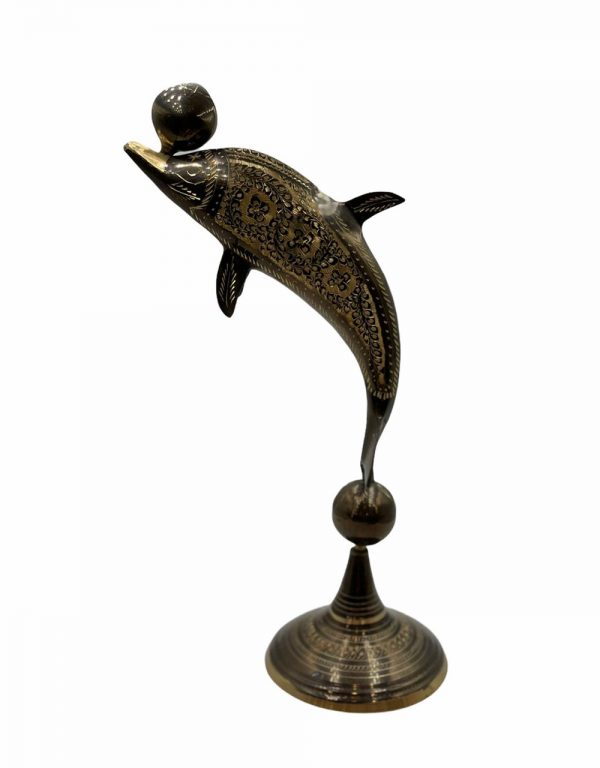 Decor Brass Dolphin 11 inch