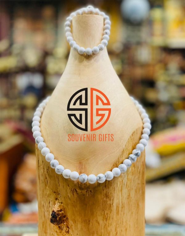 Howlite Necklace & Bracelet