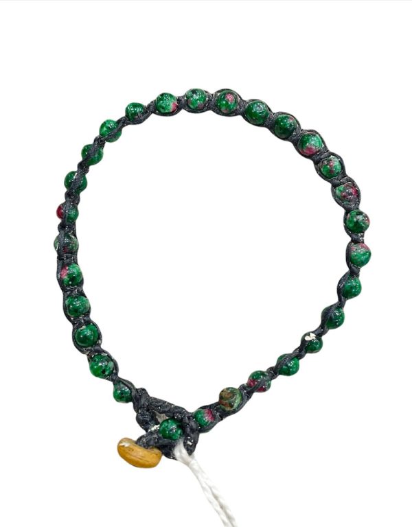 Ruby Zoisite Stone Bracelet