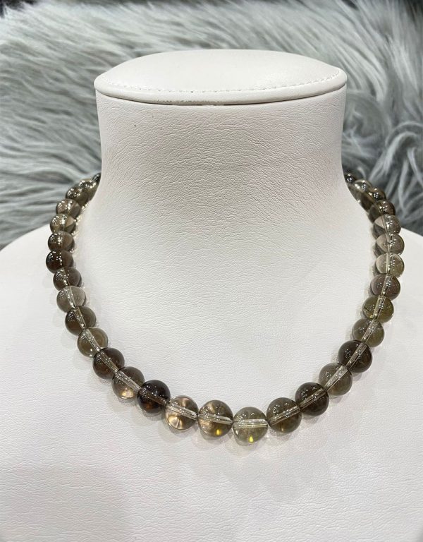 Smokey Quartz stone necklace